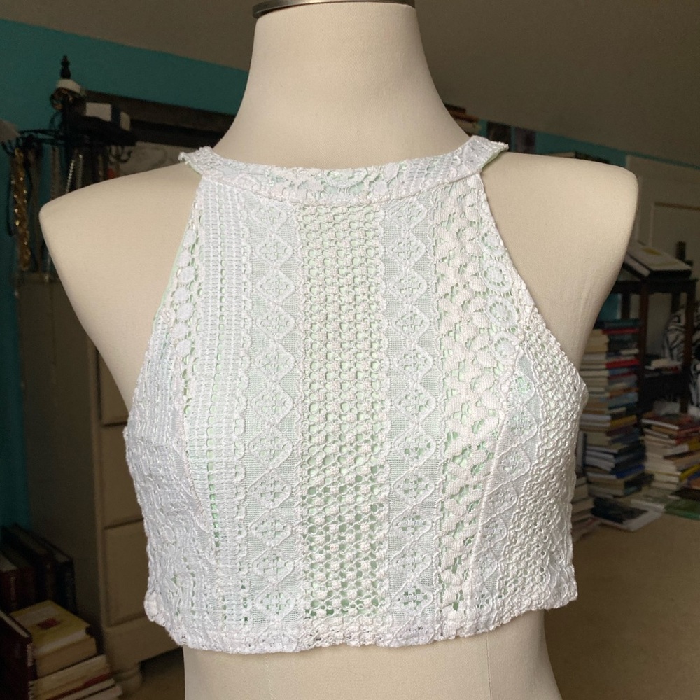 High Neck Crop Top